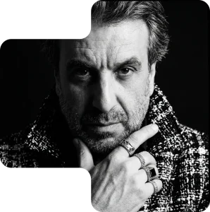 Black and white portrait of Ramez Basmaji, founder of Fabusse